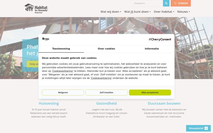 Screenshot of habitat.nl