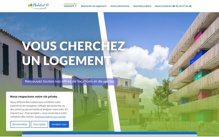 Screenshot of habitat17.fr