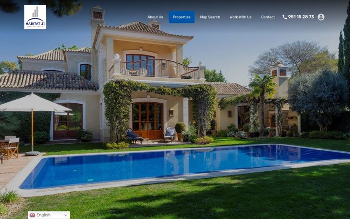 Screenshot of habitat21.com.es