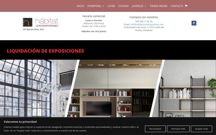 Screenshot of habitatcontemporaneo.com