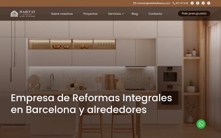 Screenshot of habitatdisseny.com