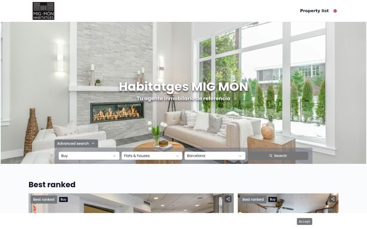 Screenshot of habitatgesmigmon.com