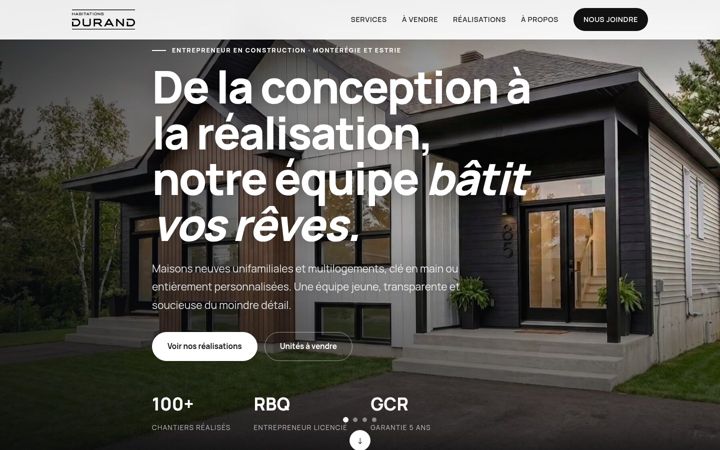 Screenshot of habitationsdurand.com