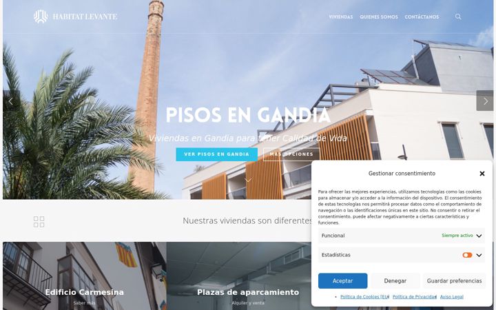 Screenshot of habitatlevante.com