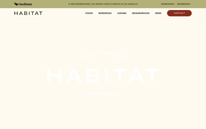 Screenshot of habitatlosangeles.com