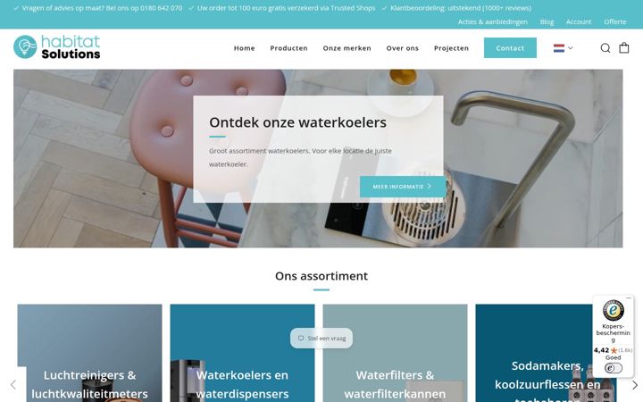 Screenshot of habitatsolutions.eu