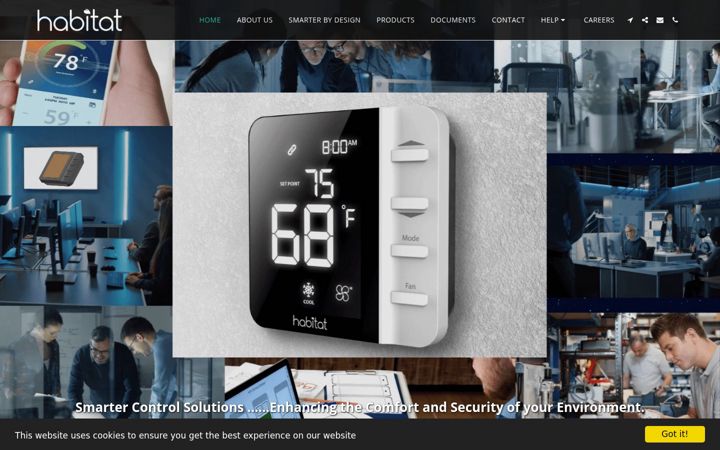 Screenshot of habitattechnologies.com