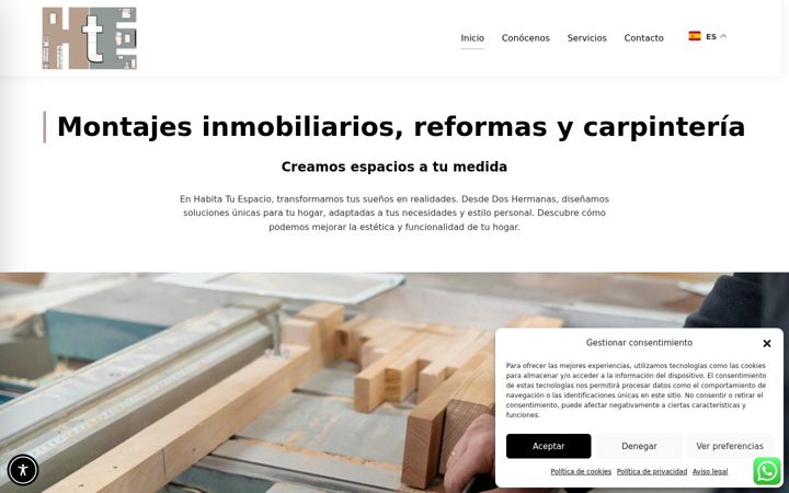 Screenshot of habitatuespacio.com