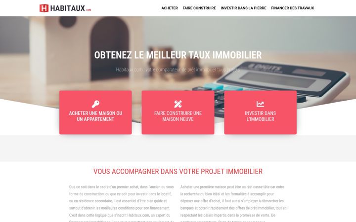 Screenshot of habitaux.com