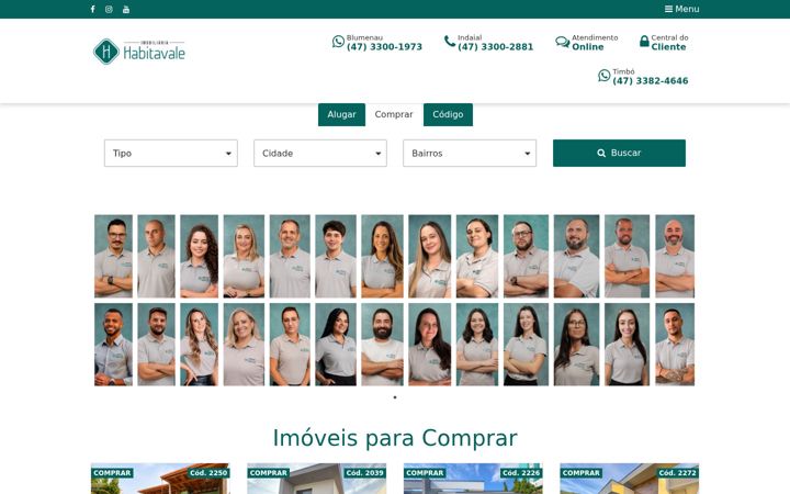 Screenshot of habitavale.com.br