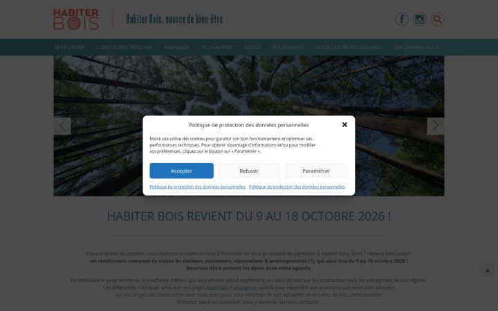 Screenshot of habiterbois.fr