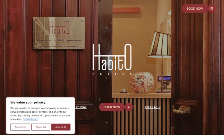 Screenshot of habitosuites.com