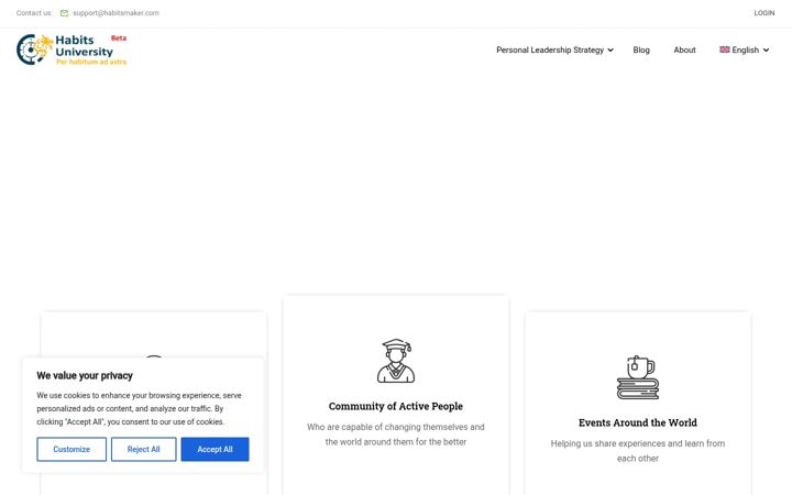 Screenshot of habitsmaker.com