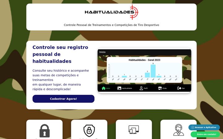 Screenshot of habitualidades.com.br