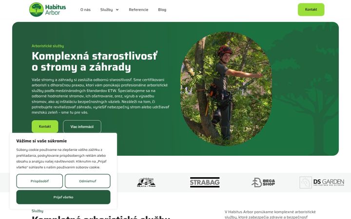 Screenshot of habitus.sk