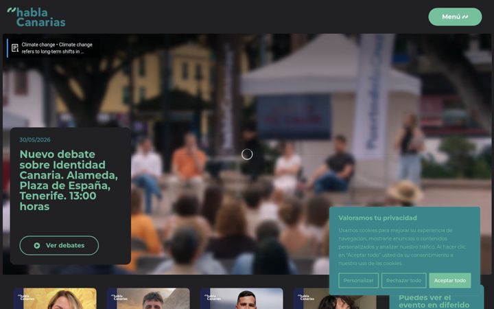 Screenshot of hablacanarias.com