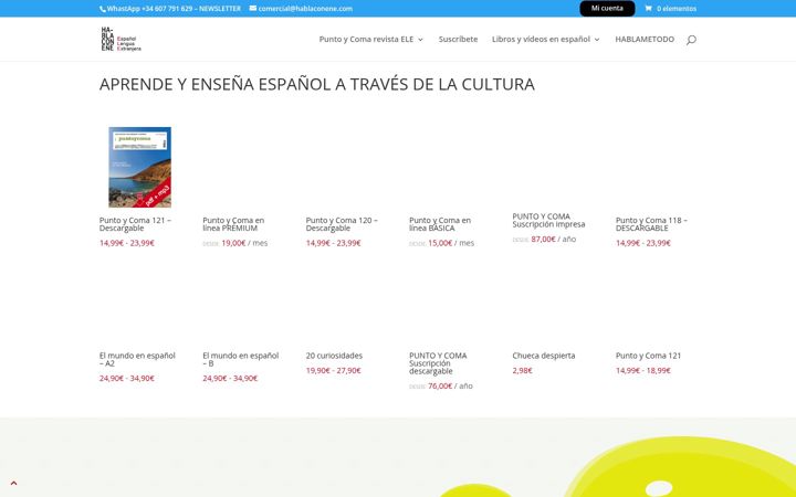 Screenshot of hablaconene.com
