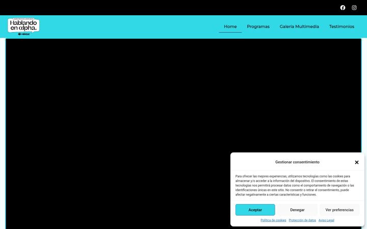 Screenshot of hablandoenalpha.es