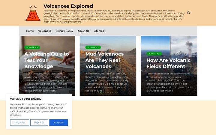Screenshot of hablemosdevolcanes.com