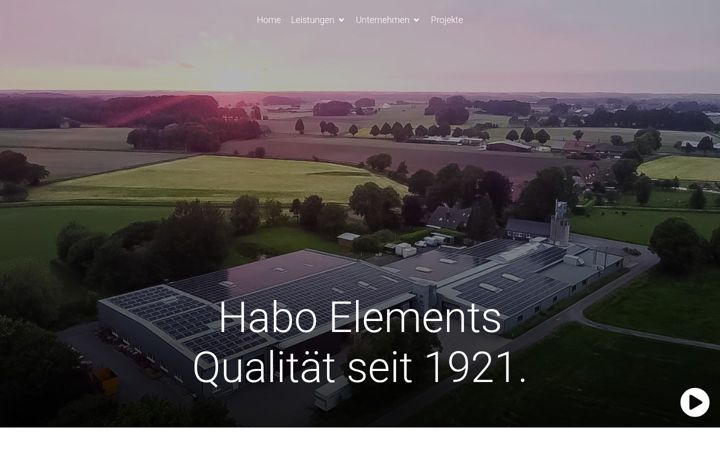 Screenshot of habo-elements.com