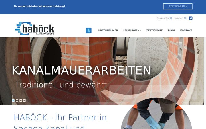 Screenshot of haboeck-kanalsanierung.de