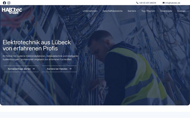 Screenshot of habotec-gruppe.de