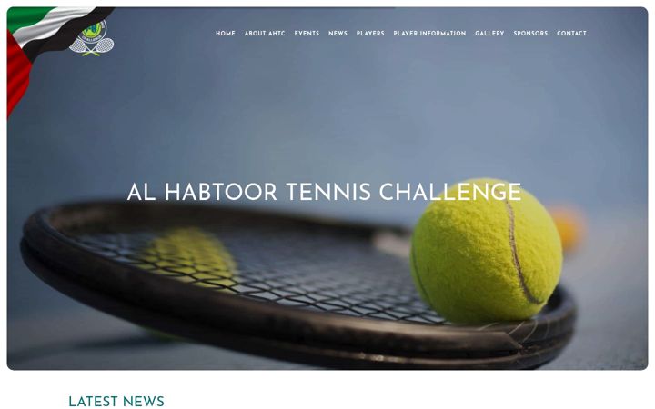 Screenshot of habtoortennis.com