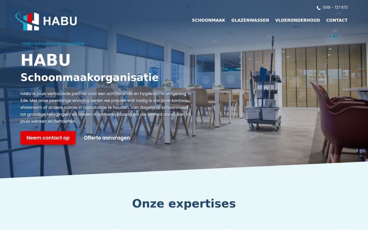 Screenshot of habu.nl