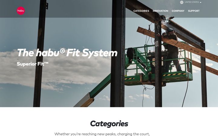 Screenshot of habufit.com