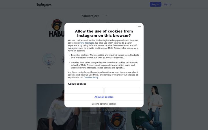 Screenshot of habuproject.com