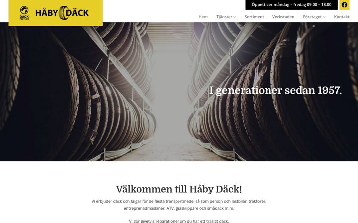 Screenshot of habydack.se