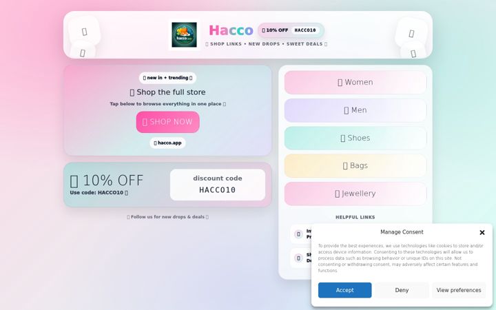 Screenshot of hacco.it