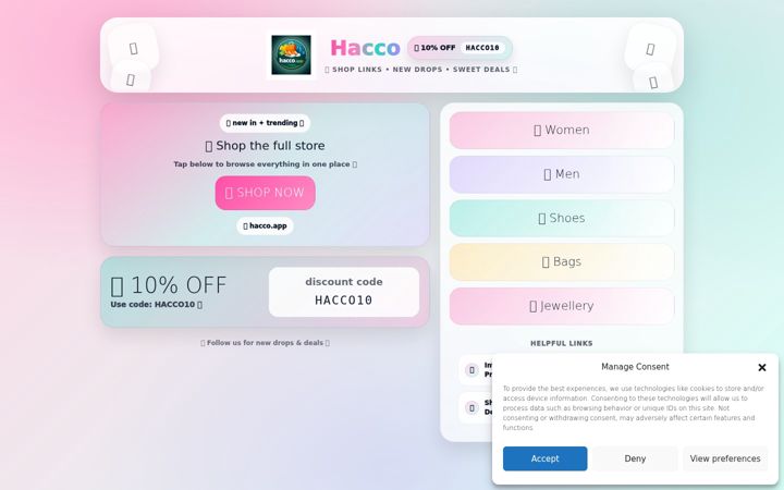 Screenshot of hacco.sk