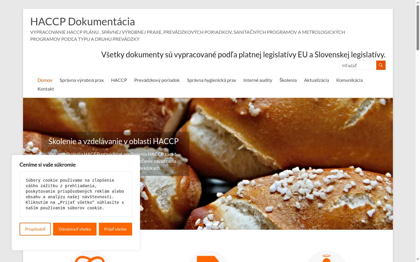 Képernyőkép a bármilyen interakció előtt megjelenő hozzájárulási bannerről