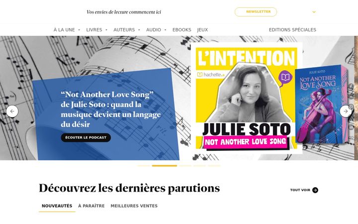 Zrzut ekranu hachette.fr