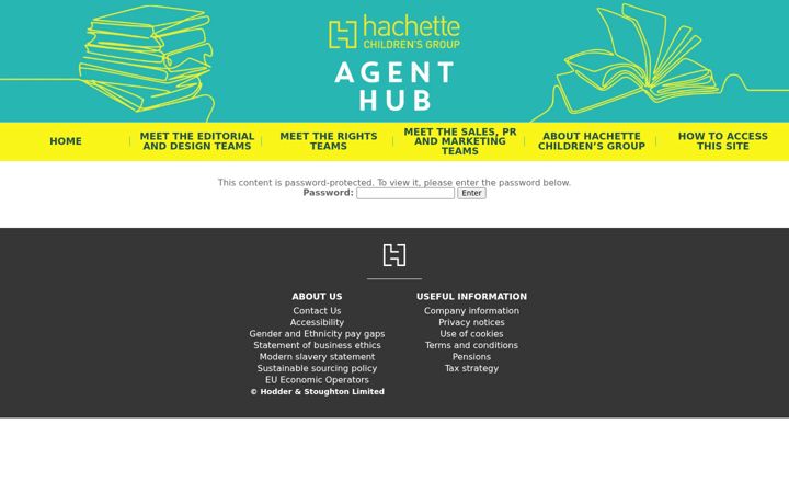 Screenshot of hachettechildrensagenthub.co.uk