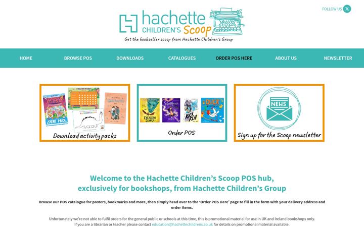 Screenshot of hachettechildrensscoop.co.uk