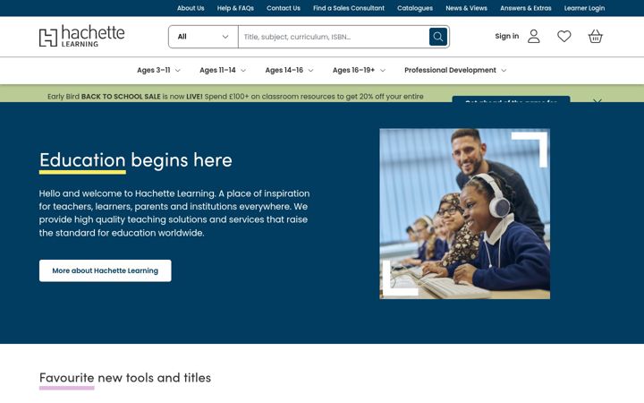 Screenshot του hachettelearning.com
