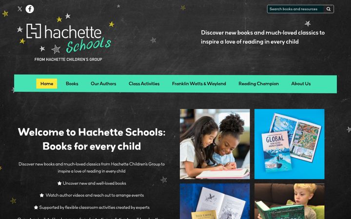 Screenshot of hachetteschools.co.uk