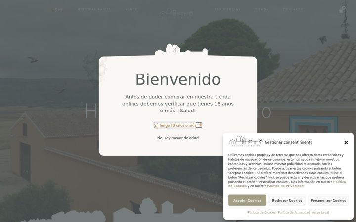 Screenshot of haciendaelespino.com