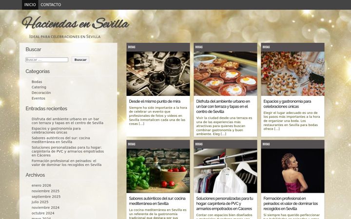 Screenshot of haciendaensevilla.com