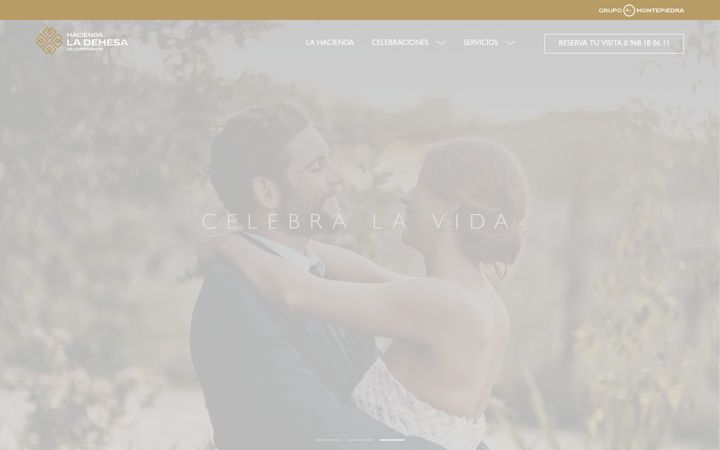 Screenshot of haciendaladehesadecampoamor.com