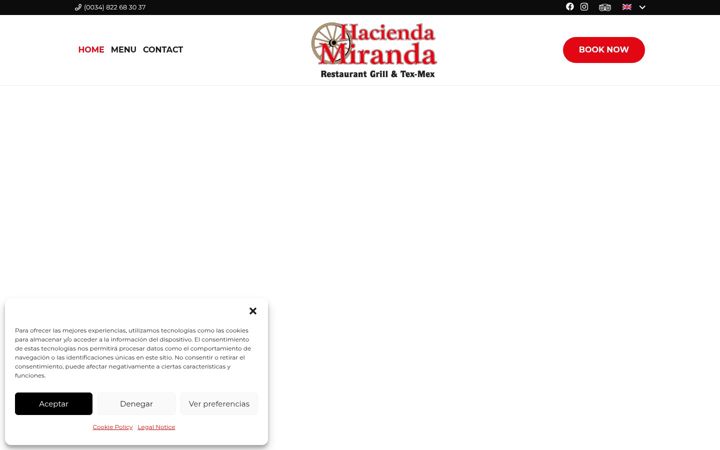 Screenshot of haciendamiranda.es