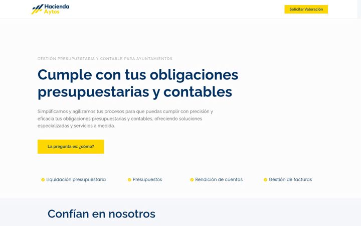 Screenshot of haciendaytos.com