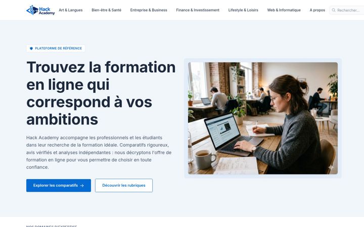 Screenshot of hack-academy.fr