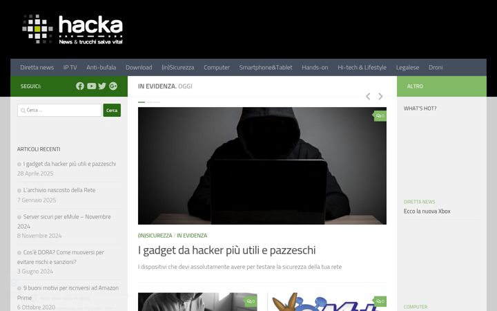 Screenshot of hacka.it