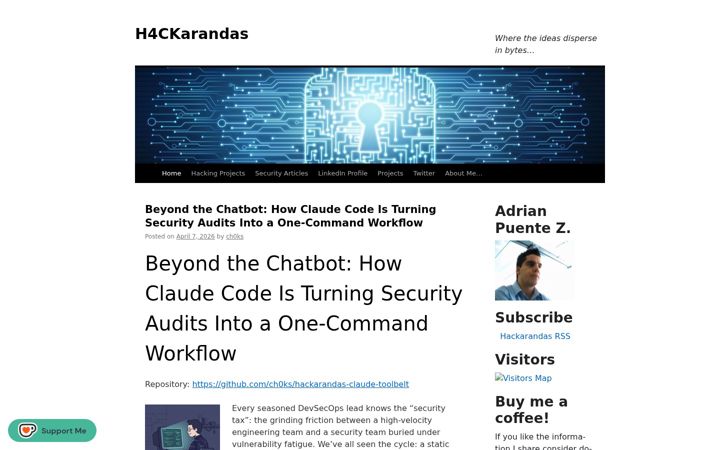Screenshot of hackarandas.com