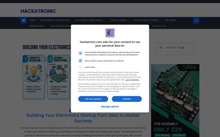 Screenshot of hackatronic.com