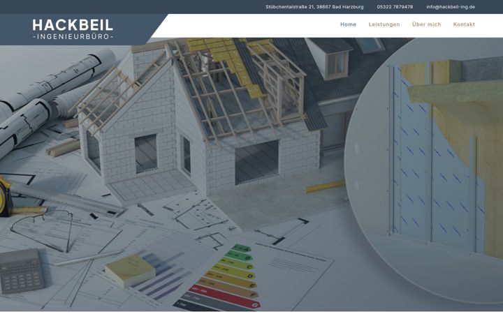 Screenshot of hackbeil-ing.de