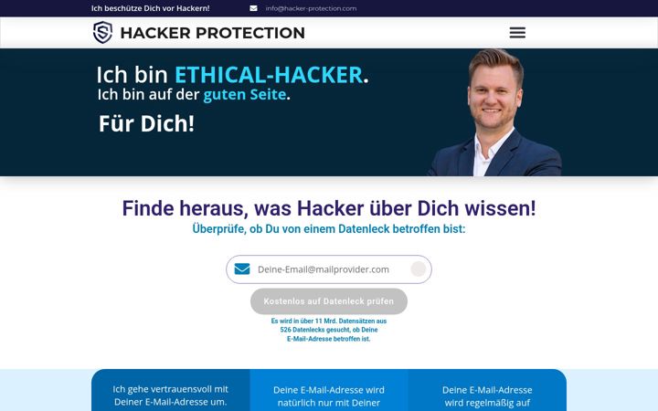 Screenshot of hacker-protection.com